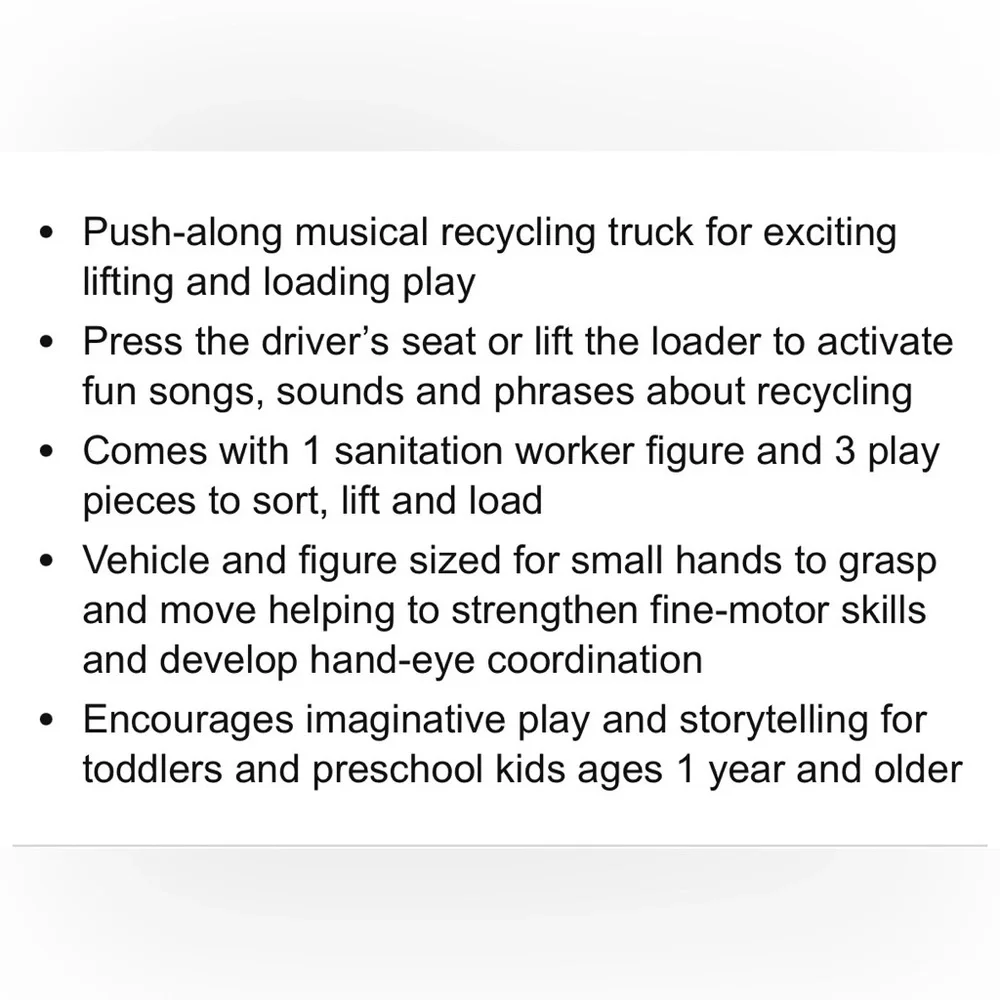 Fisher-Price Little People Recycling Truck Toy with Figure and Sounds
